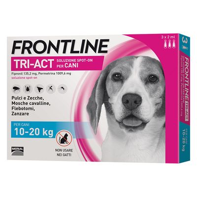 Frontline Tri Act Antiparassitario 3 Fialette Per Cani