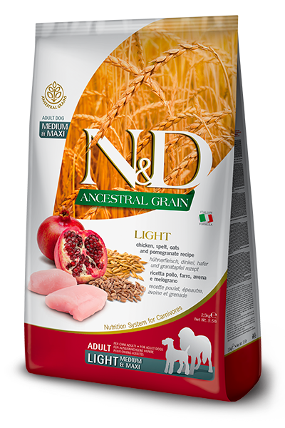 Farmina N&D Ancestral Grain Light Medium e Maxi 12 kg Per Cani Adulti