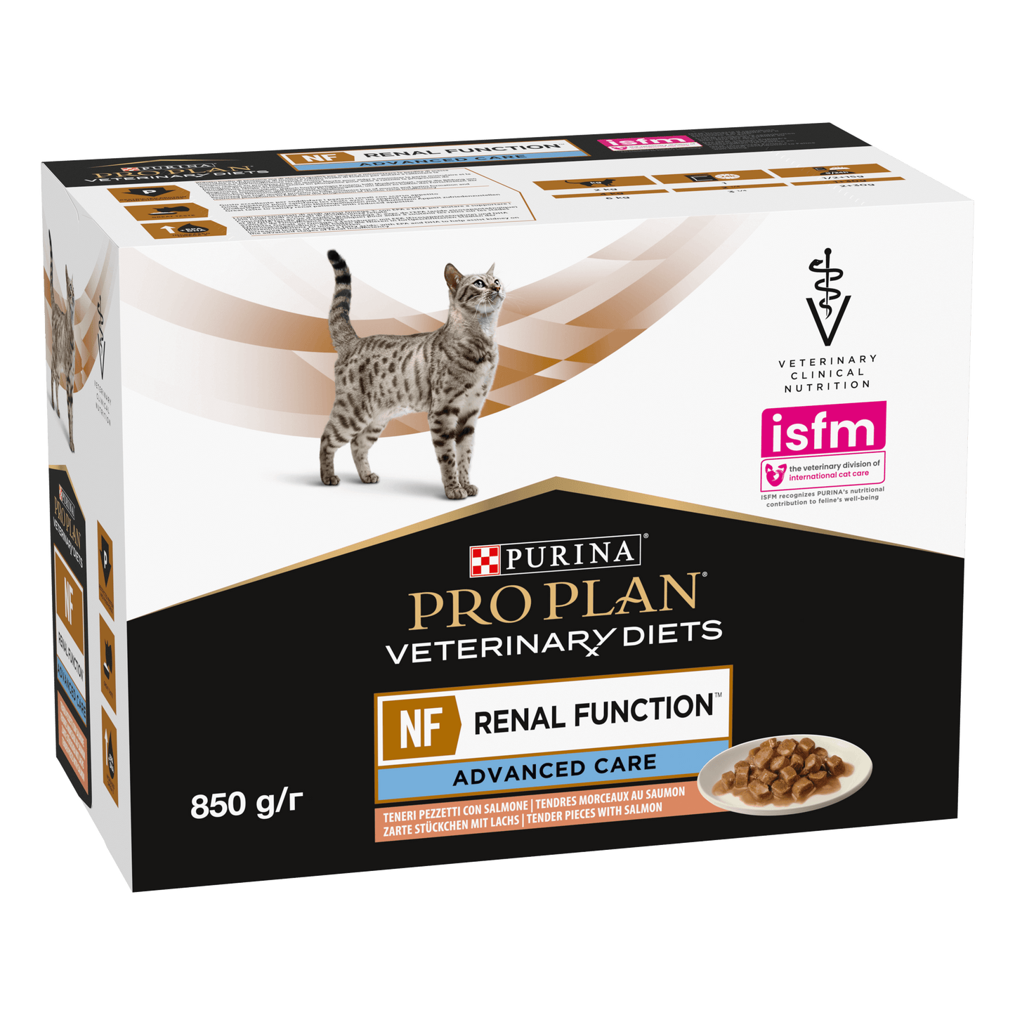 Purina Pro Plan NF Renal Function 85 Grammi Cibo Umido per Gatti Adulti con Problemi ai Reni - 10 bustine