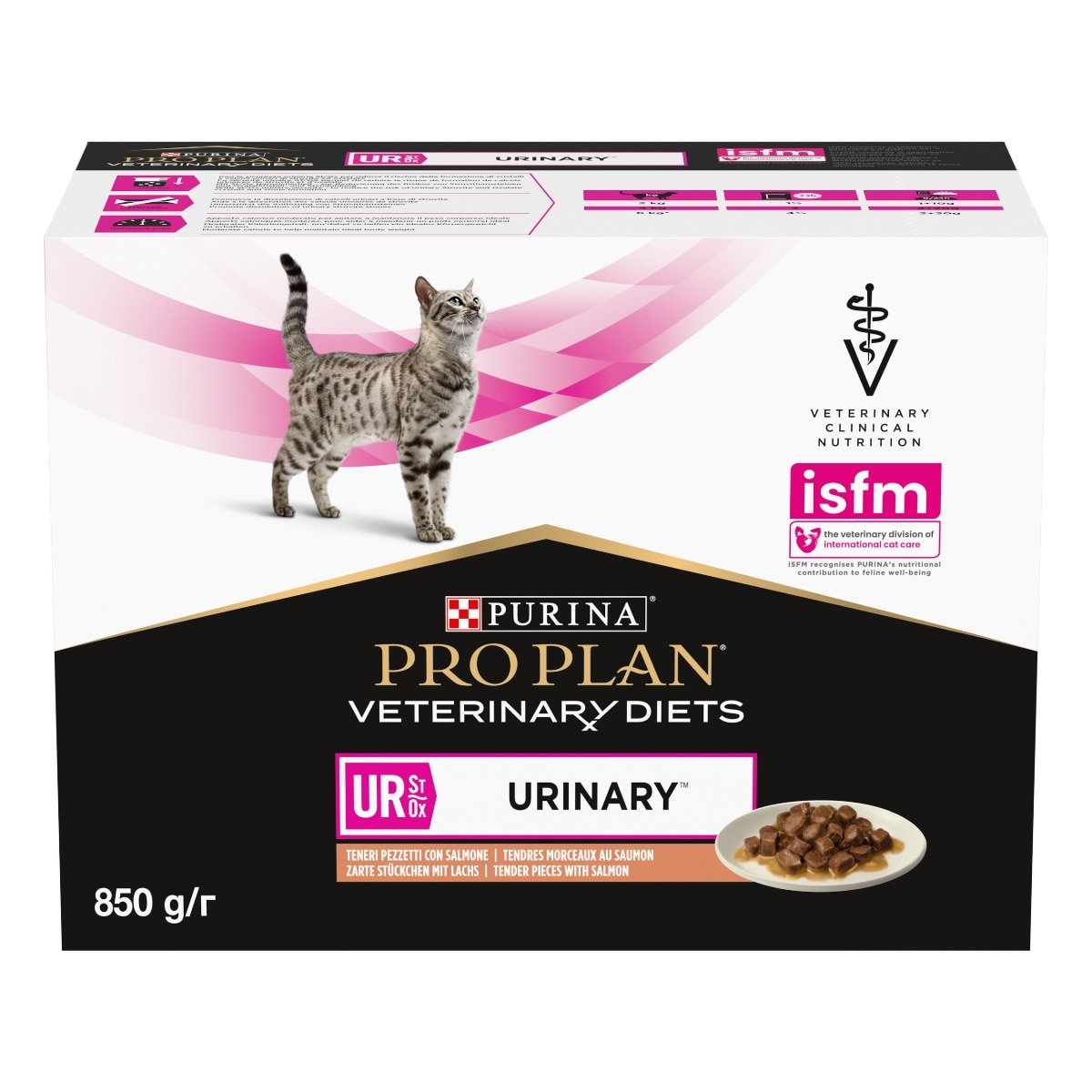 Purina Pro Plan UR St/Ox Urinary 85 Grammi Cibo Umido per Gatti Adulti con Problemi Urinari - 10 bustine