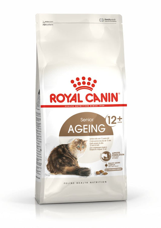 Royal Canin Senior Ageing 12+ 2 kg Cibo Secco per Gatti Anziani sopra i 12 Anni