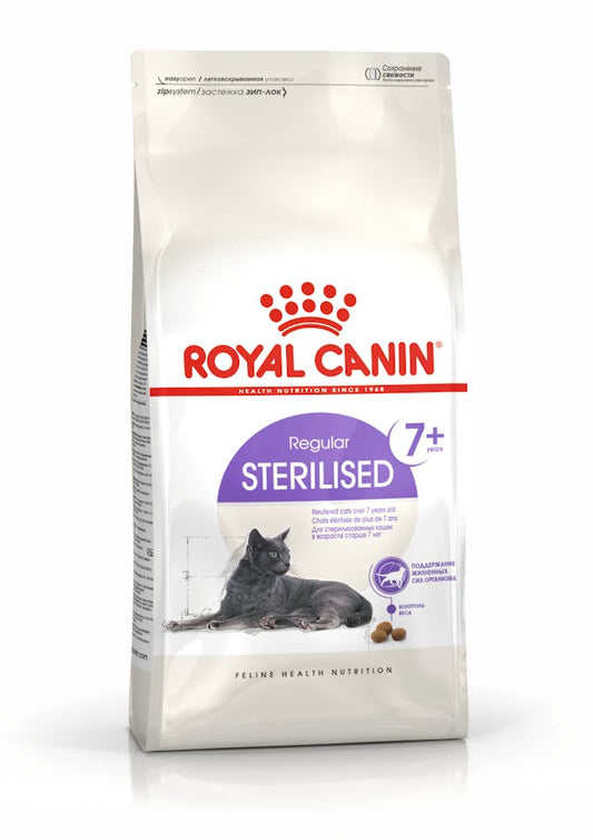 Royal Canin Regular Sterilised 7+ Cibo Secco per Gatti Adulti Sterilizzati da 7 a 12 Anni