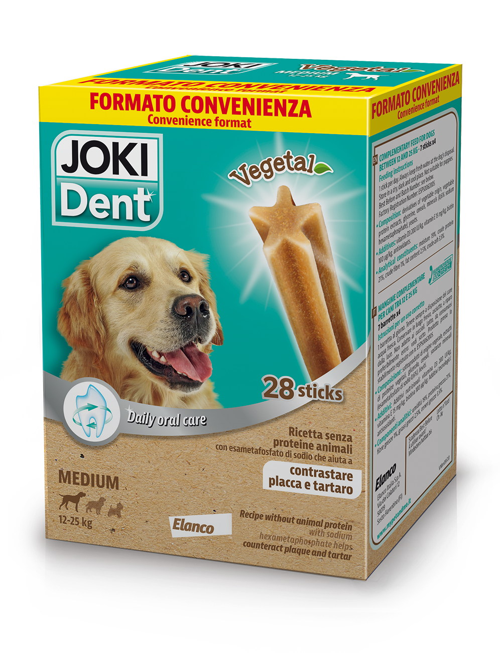 Joki Dent Vegetal Multipack Snack Dentale Per Cani e Cuccioli - 28 Stick