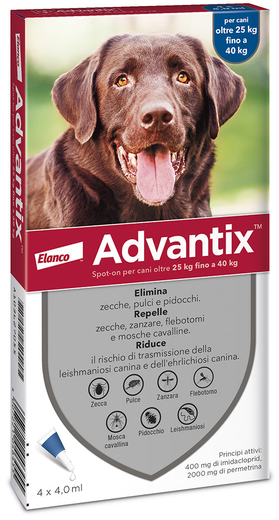 Advantix Antiparassitario Spot On Per Cani da 25 a 40 kg