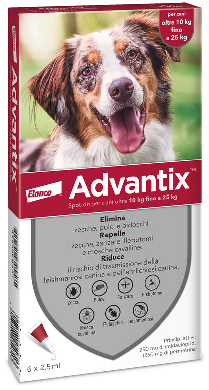 Advantix Antiparassitario Spot On Per Cani da 10 a 25 kg