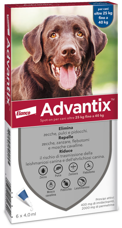 Advantix Antiparassitario Spot On Per Cani da 25 a 40 kg