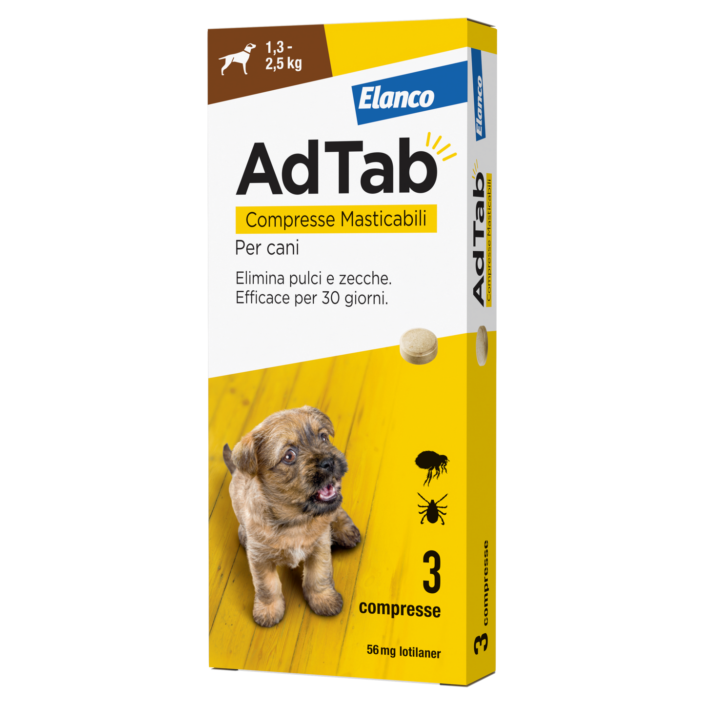 Elanco AdTab Antiparassitario 3 Compresse Masticabili Per Cani