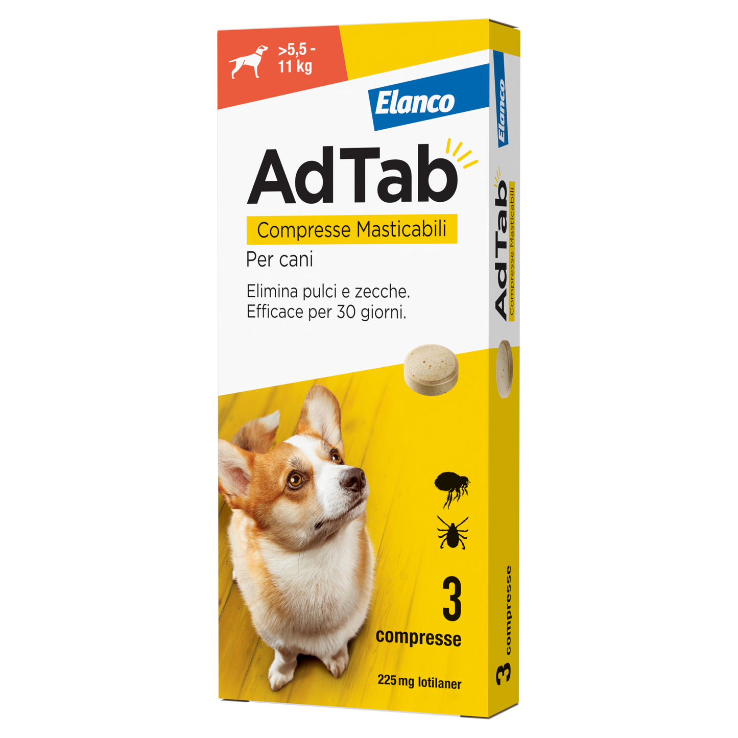 Elanco AdTab Antiparassitario 3 Compresse Masticabili Per Cani