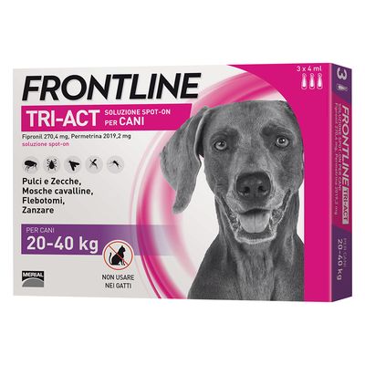 Frontline Tri Act Antiparassitario 3 Fialette Per Cani