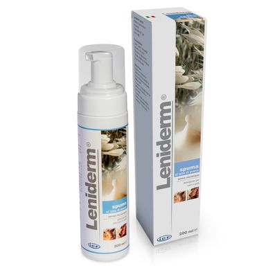 ICF Leniderm Spuma 200 ml Igiene Per Cani e Gatti