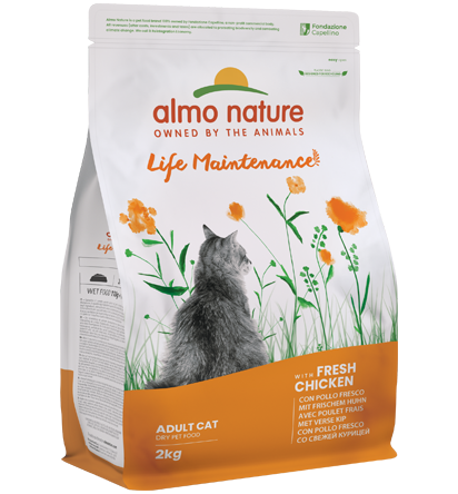 Almo Nature Life Maintenance con Pollo Fresco Crocchette Per Gatti Adulti