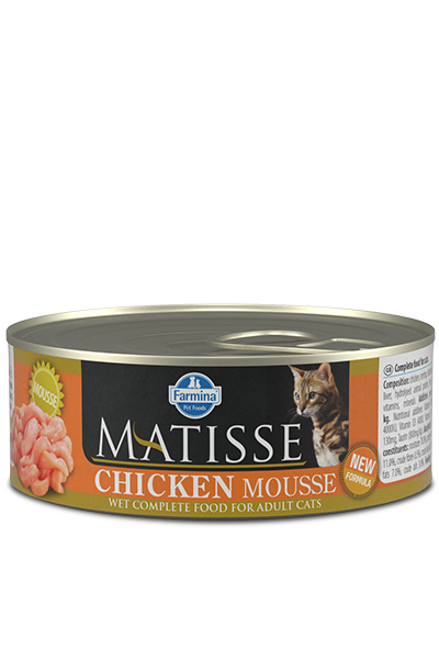 Matisse Farmina Mousse Cibo Umido Per Gatti Adulti 85 Grammi - 12 Lattine