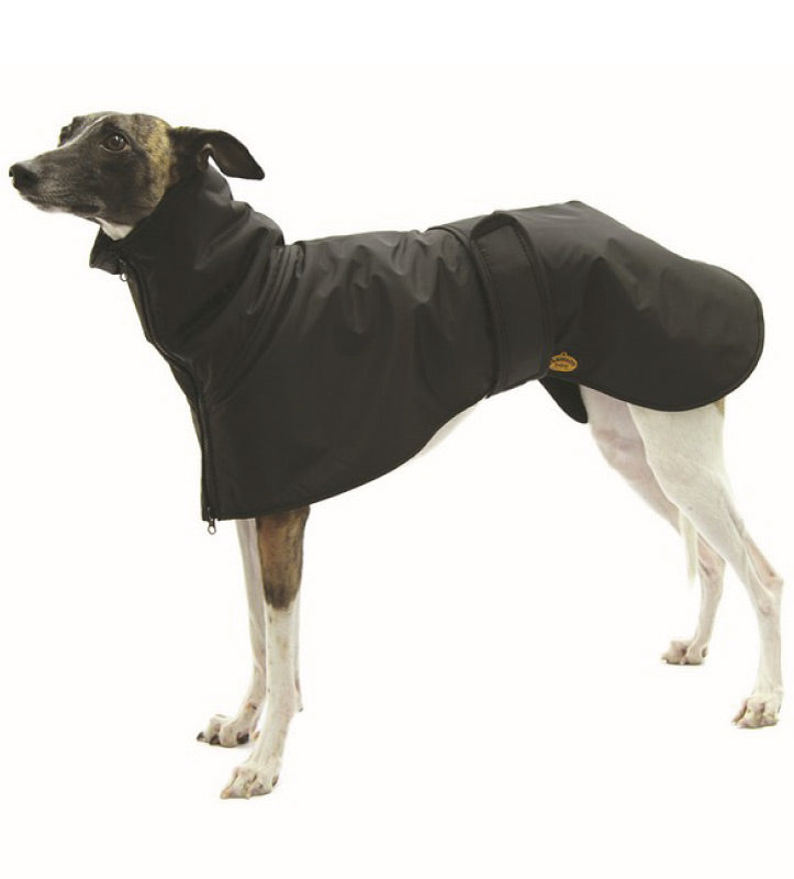 Fashion Dog Cappotto Impermeabile Nero per Levriero