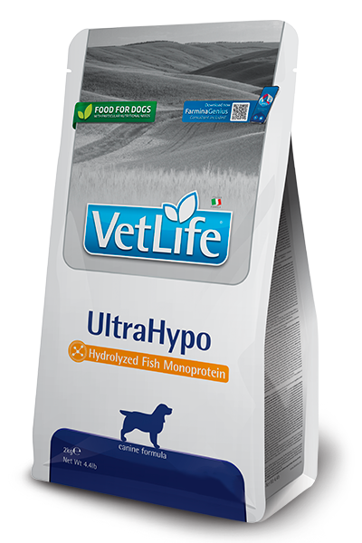 Farmina Vet Life Ultrahypo Cibo Secco per Cani Adulti di Tutte le Taglie con Intolleranze