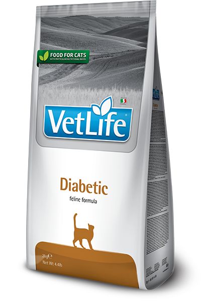 Farmina Vet Life Diabetic 2 Kg Cibo Secco per Gatti Adulti con Problemi di Diabete