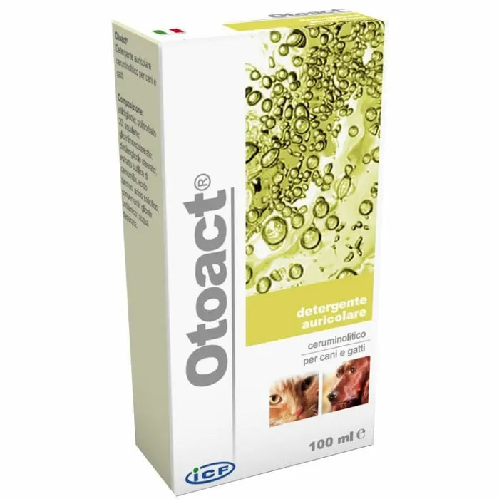 ICF Otoact 100 ml Pulizia Auricolare Per Cani e Gatti