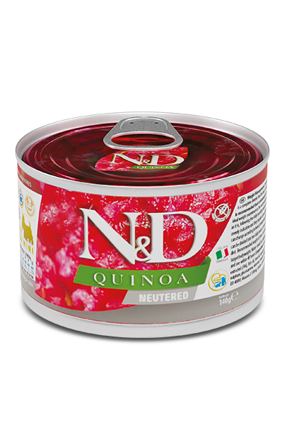 Farmina N&D Neutered Quinoa Maiale 140 Grammi Cibo Umido Per Cani - 6 Lattine