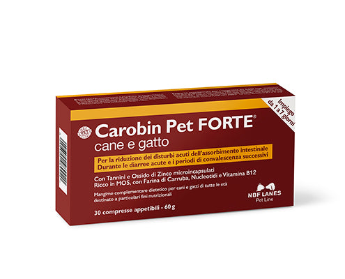 Nbf Lanes Carobin Pet Forte 30 Compresse Per Cani e Gatti