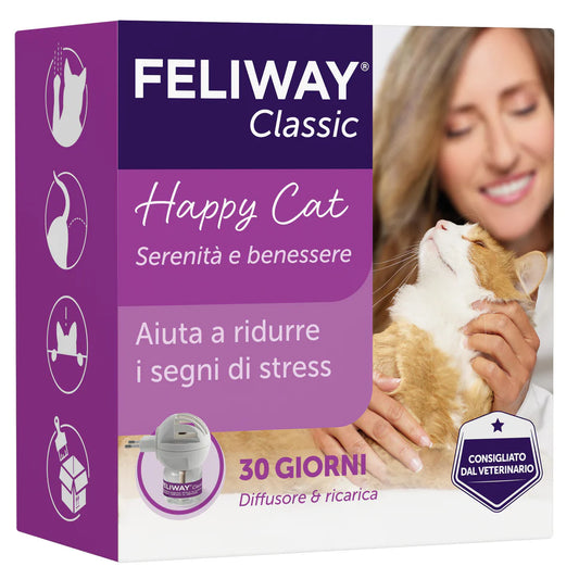 Feliway Classic Ceva Vetem Diffusore Con Ricarica Per Gatti e Gattini - Durata 30 Giorni