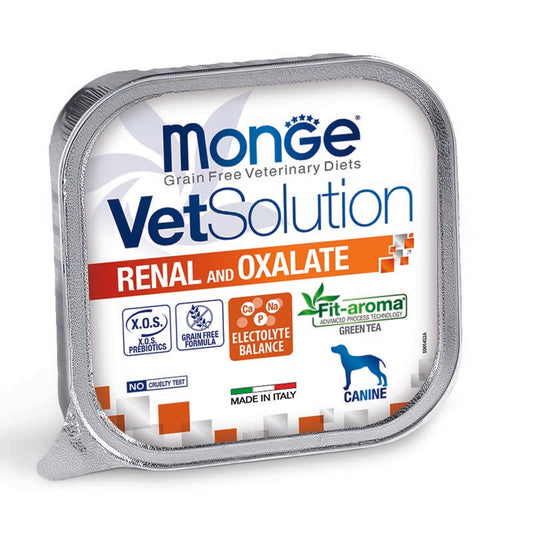 Monge Vetsolution Renal & Oxalate 150 Grammi Cibo Umido Per Cani Adulti - 6 Vaschette