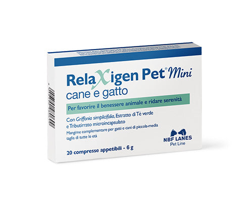 Nbf Lanes Relaxigen Pet Mini 20 Compresse Per Cani e Gatti