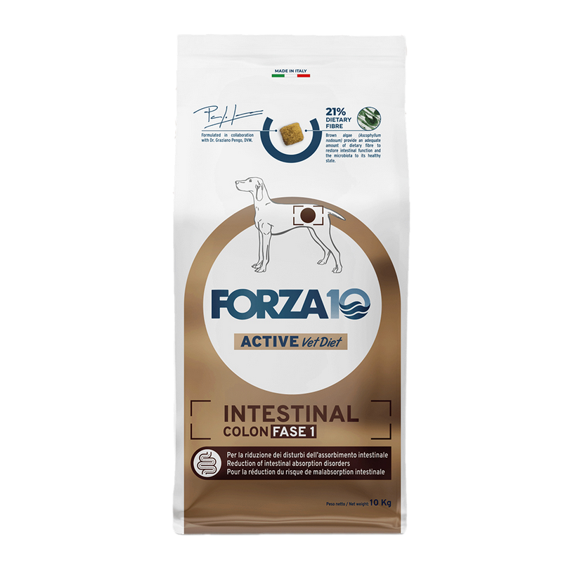 Forza 10 Intestinal Colon Fase 1 Cibo Secco per Cani Adulti con Problemi Intestinali