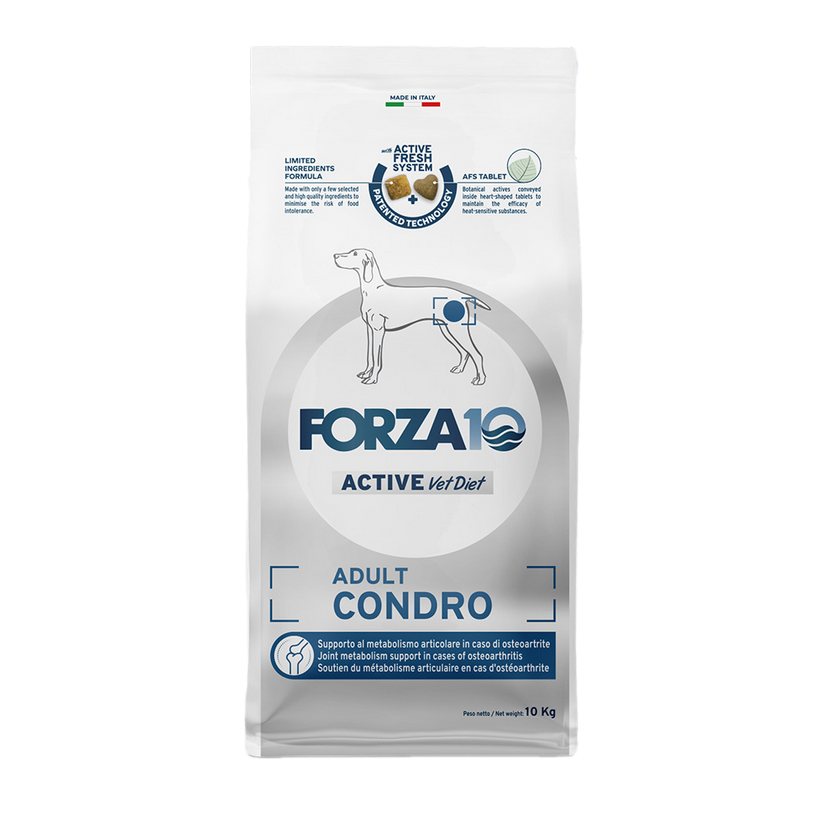 Forza 10 Adult Condro Cibo Secco per Cani Adulti per Metabolismo Articolare