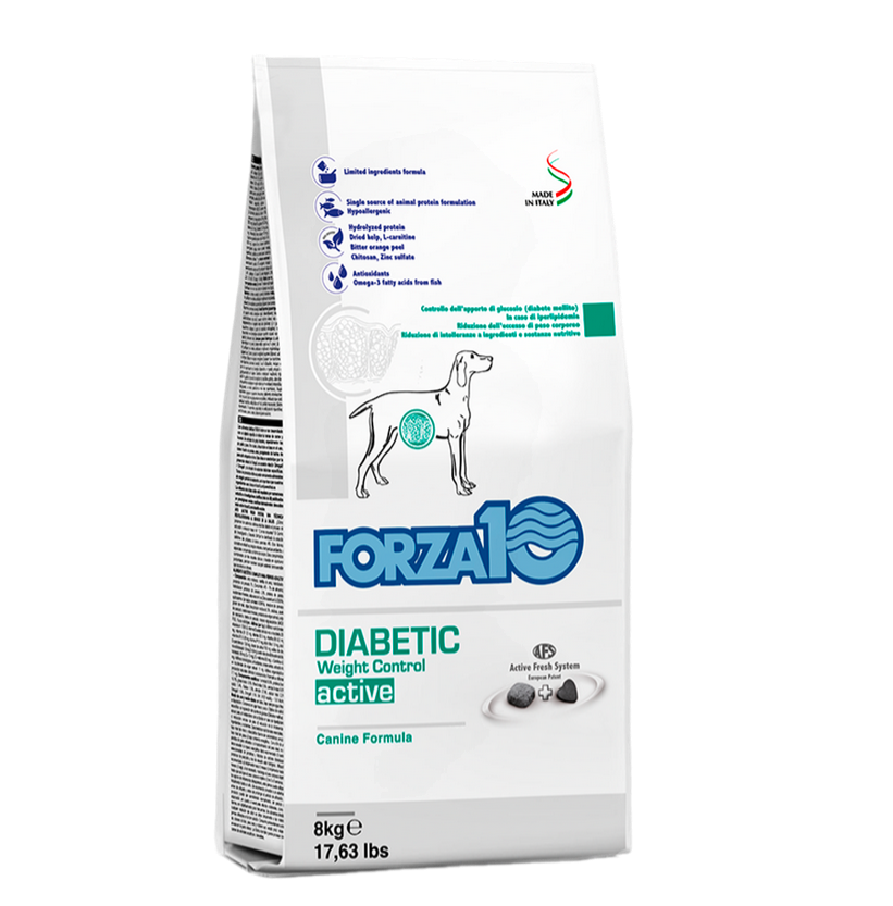 Forza 10 Diabetic Weight Control Cibo Secco per Cani Adulti con Diabete