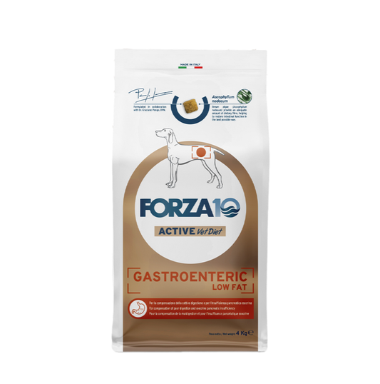 Forza 10 Gastroenteric Low Fat Cibo Secco per Cani Adulti con Intolleranze