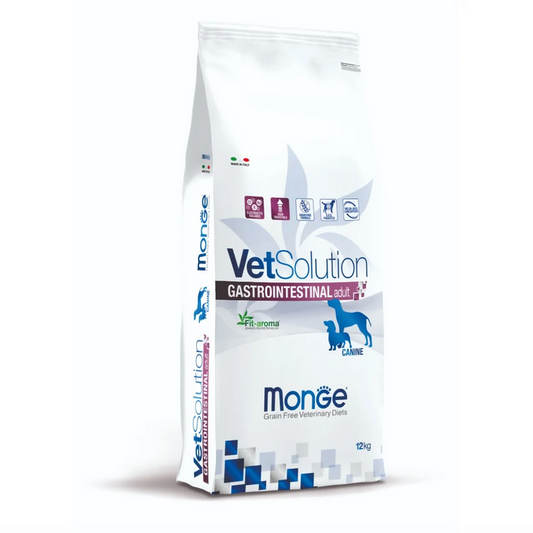 Monge VetSolution Gastrointestinal Adult Cibo Secco per Cani Adulti di Tutte le Taglie con Problemi Intestinali