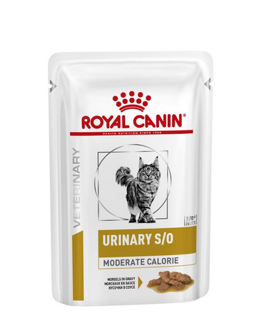 Royal Canin Urinary Moderate Calorie Cibo Umido Per Gatti Adulti - 12 Bustine 85 grammi Straccetti In Salsa