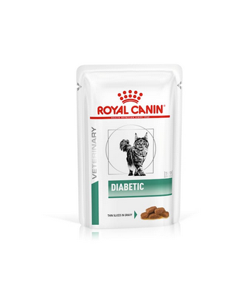 Royal Canin Diabetic Cibo Umido Per Gatti Con Diabete - 12 Bustine 85 Grammi Straccetti In Salsa