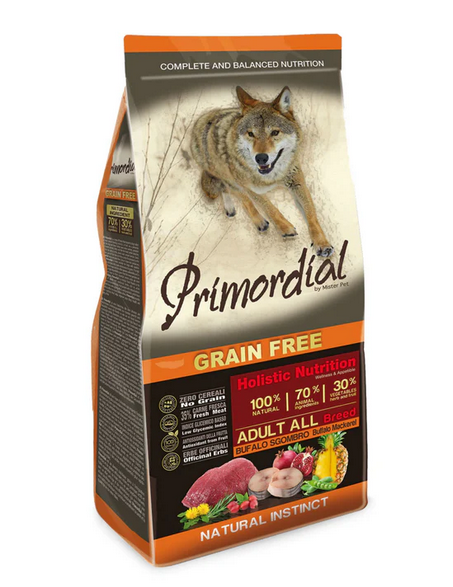 Primordial Adult Grain Free Bufalo e Sgombro Per Cani Adulti