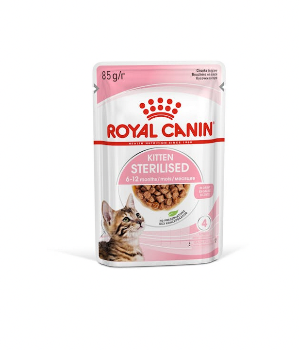 Royal Canin Kitten  Sterilised Gravy Cibo Umido Per Gattini - 12 Bustine 85 Grammi