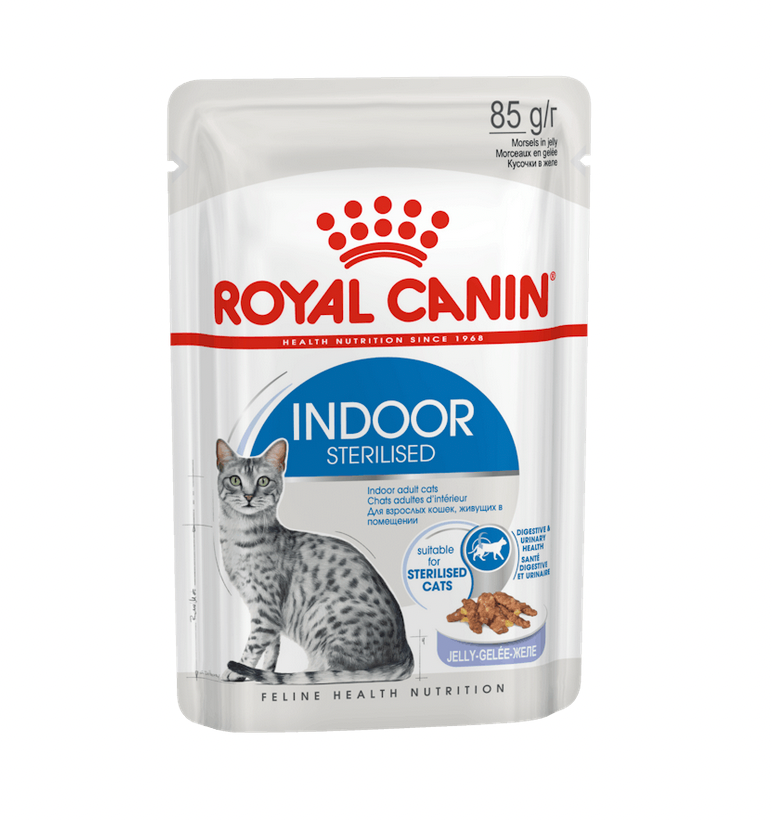 Royal Canin Indoor Cibo Umido Per Gatti Adulti - 12 Bustine 85 Grammmi