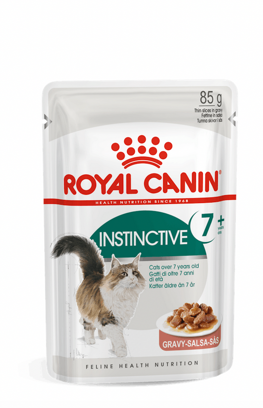 Royal Canin Instinctive 7+ Gravy Cibo Umido Per Gatti Adulti - 12 Buste 85 Grammi