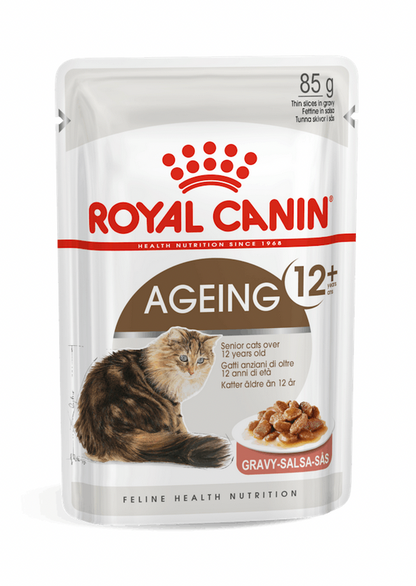 Royal Canin Ageing 12+ Gravy Cibo Umido Per Gatti Anziani - 12 Buste 85 Grammi