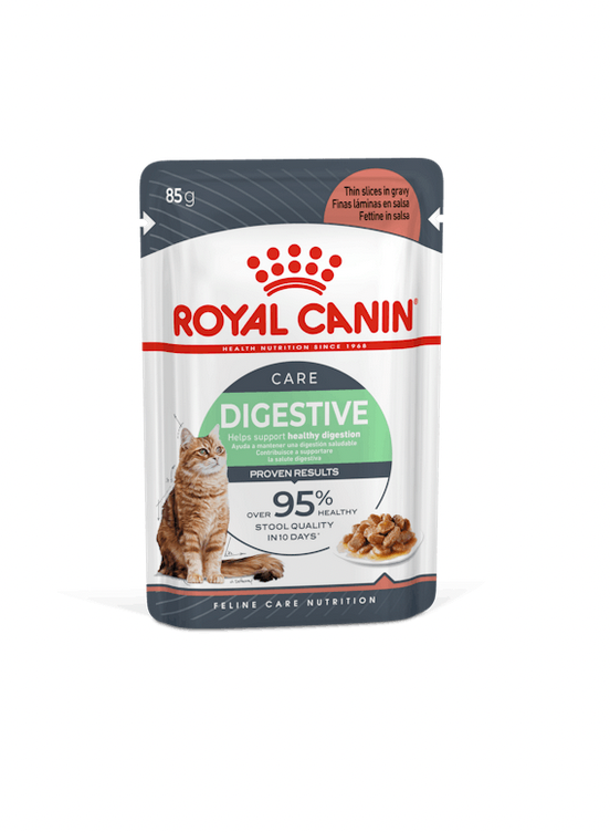 Royal Canin Digestive Care Gravy Cibo Umido Per Gatti Adulti - 12 Buste 85 Grammi