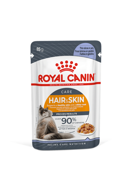 Royal Canin Hair & Skin Care Cibo Umido Per Gatti Adulti - 12 Buste 85 Grammi