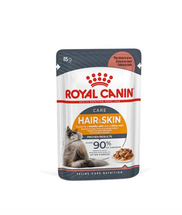 Royal Canin Hair & Skin Care Cibo Umido Per Gatti Adulti - 12 Buste 85 Grammi