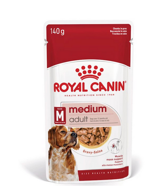 Royal Canin Medium Adult Cibo Umido Per Cani Adulti - 10 bustine 140 Grammi