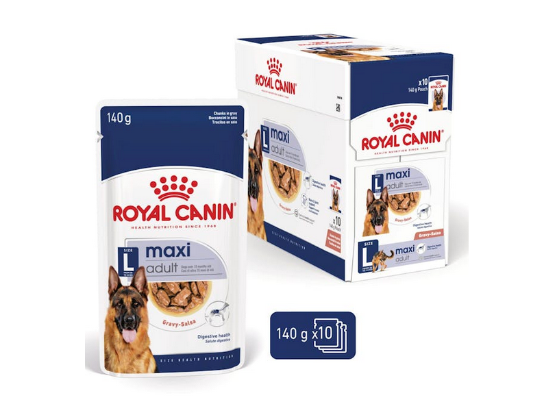 Royal Canin Maxi Adult Cibo Umido Per Cani Adulti - 10 bustine 140 Grammi