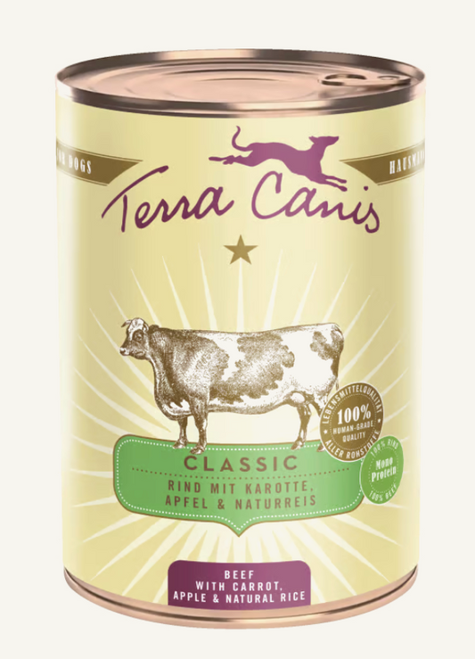 Terra Canis Classic Manzo 400 Grammi Cibo Umido Per Cani Adulti - 6 Lattine