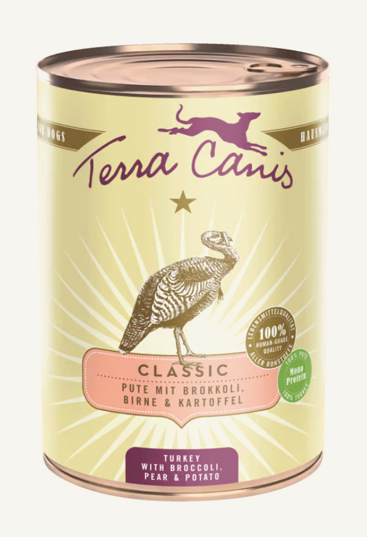 Terra Canis Classic Tacchino 400 Grammi Cibo Umido Per Cani Adulti - 6 Lattine