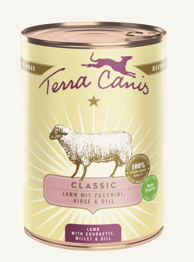 Terra Canis Classic Agnello 400 Grammi Cibo Umido Per Cani Adulti - 6 Lattine