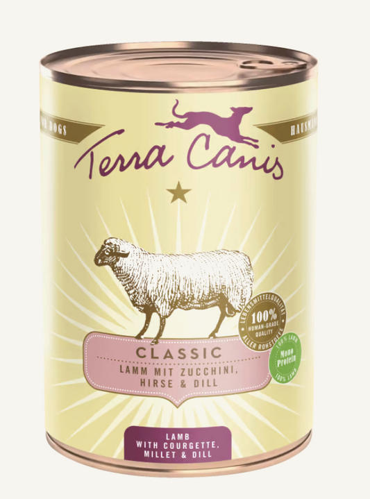 Terra Canis Classic Agnello 400 Grammi Cibo Umido Per Cani Adulti - 6 Lattine