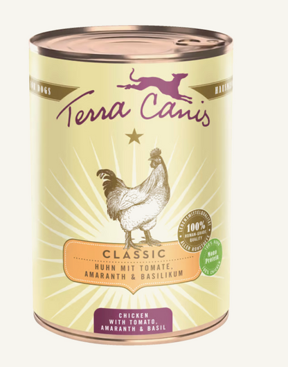 Terra Canis Classic Pollo 400 Grammi Cibo Umido Per Cani Adulti - 6 Lattine