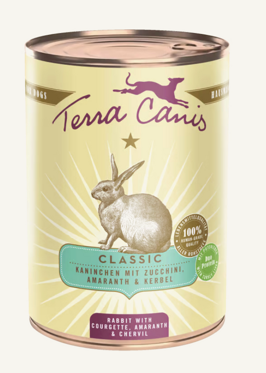 Terra Canis Classic Coniglio 400 Grammi Cibo Umido Per Cani Adulti - 6 Lattine