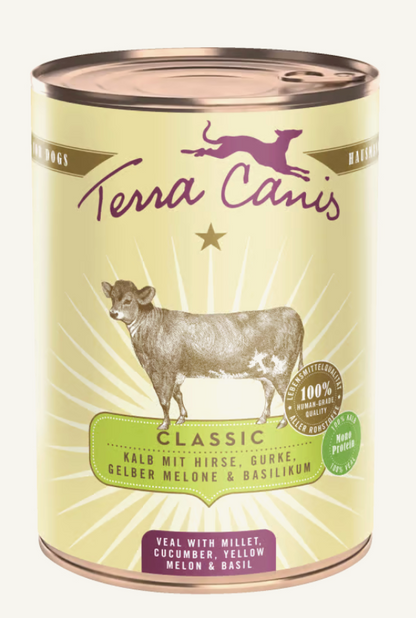 Terra Canis Classic Vitello 400 Grammi Cibo Umido Per Cani Adulti - 6 Lattine