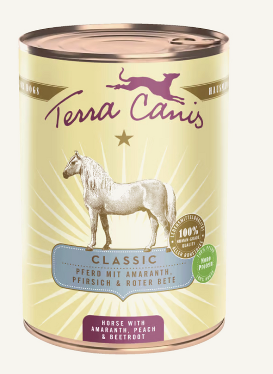 Terra Canis Classic Cavallo 400 Grammi Cibo Umido Per Cani Adulti - 6 Lattine